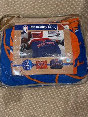 Northwest NBA Twin Comforter Set in Blue & Orange